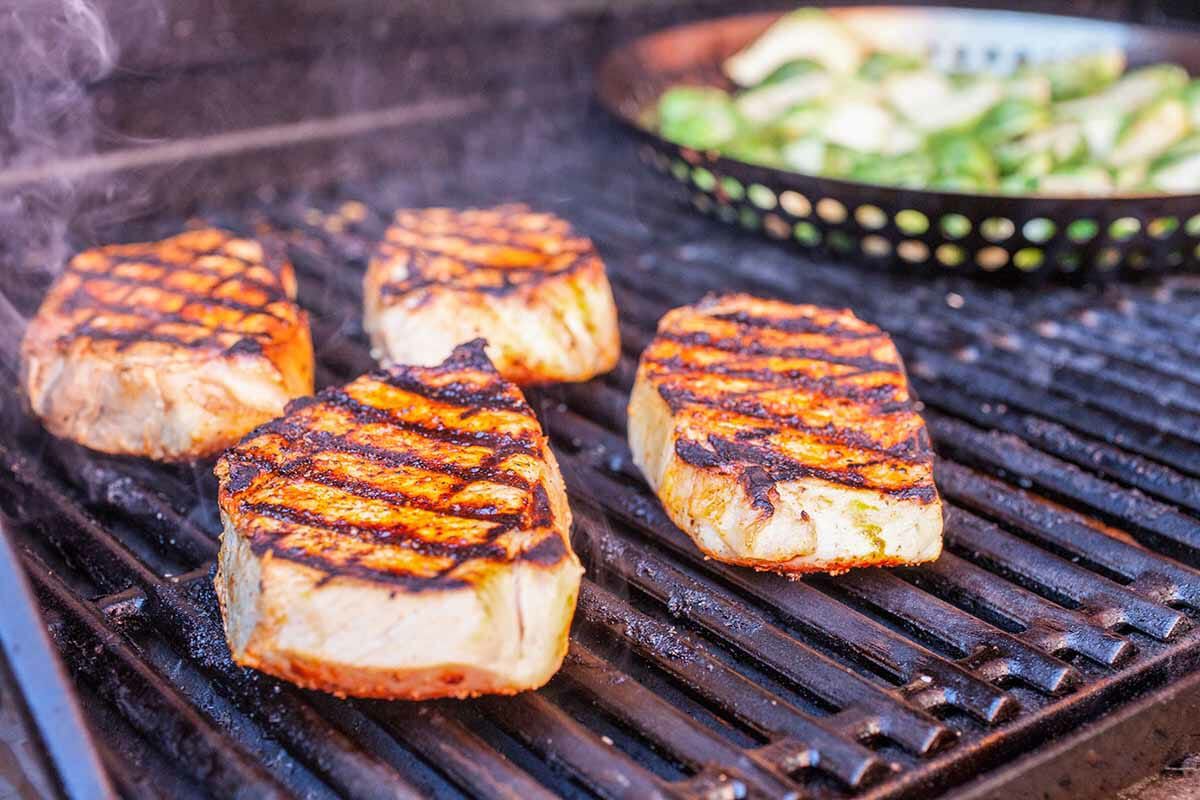 Grilled Boneless Pork Chops grill the pork chops